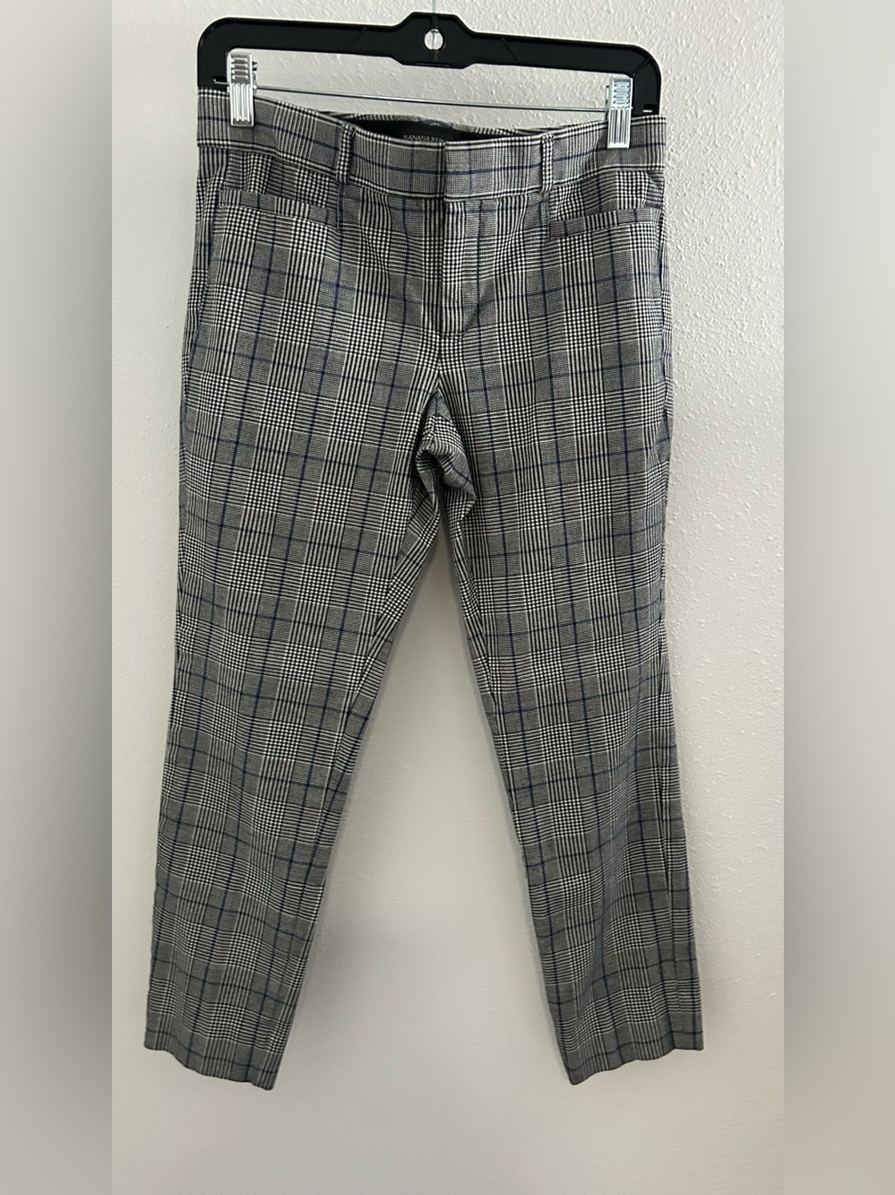 Banana Republic Gray Plaid Dress Pants